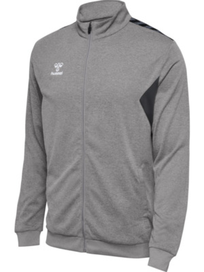 Hummel Hmlauthentic 24 PL Herren Reißverschlussjacke grau