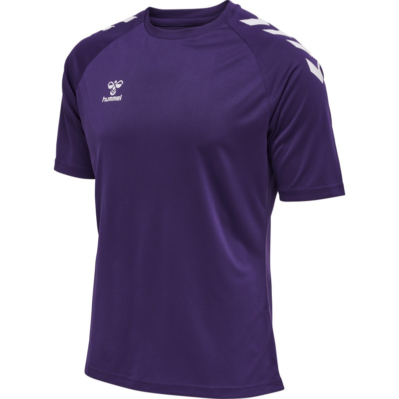 Hummel Hmlcore XK Core Poly T-Shirt S/S acai/white