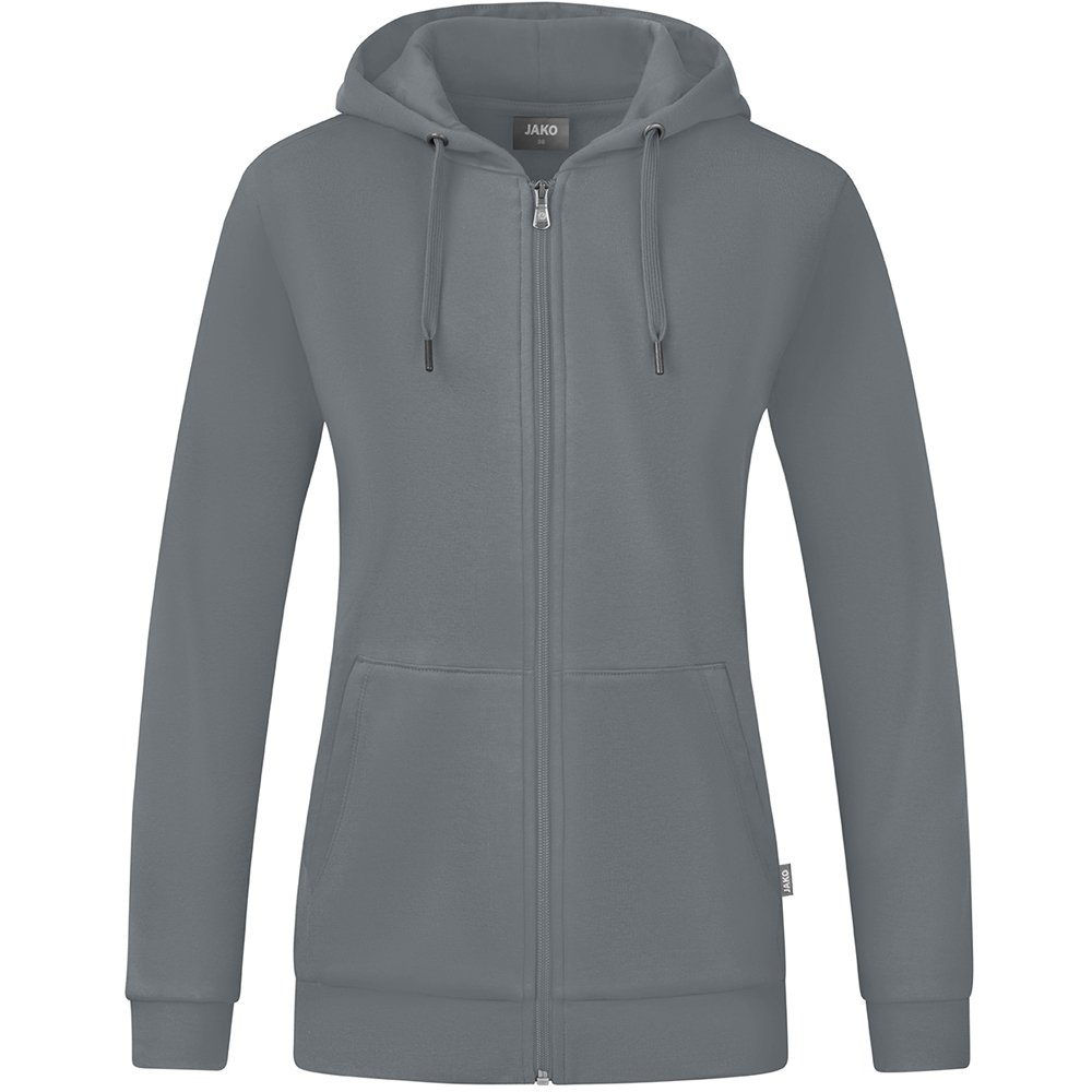 Jako Damen Kapuzenjacke Organic grau