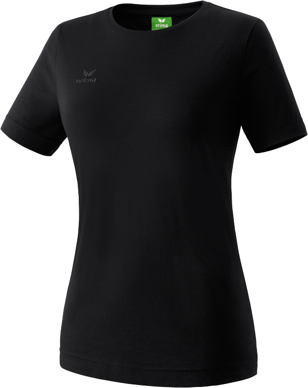 Erima Damen T-Shirt Baumwolle schwarz