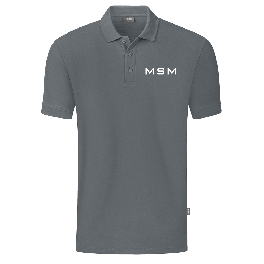 MSM Polo Organic dunkelgrau