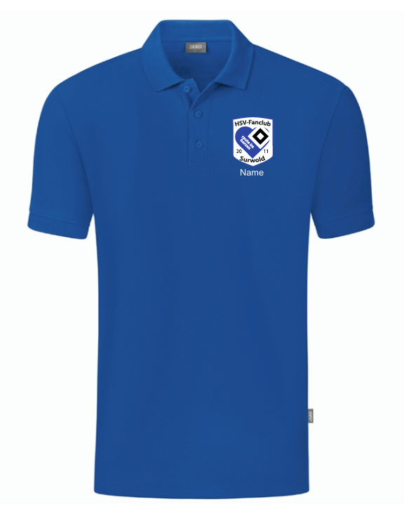 HSV Fanclub Surwold Polo Organic blau