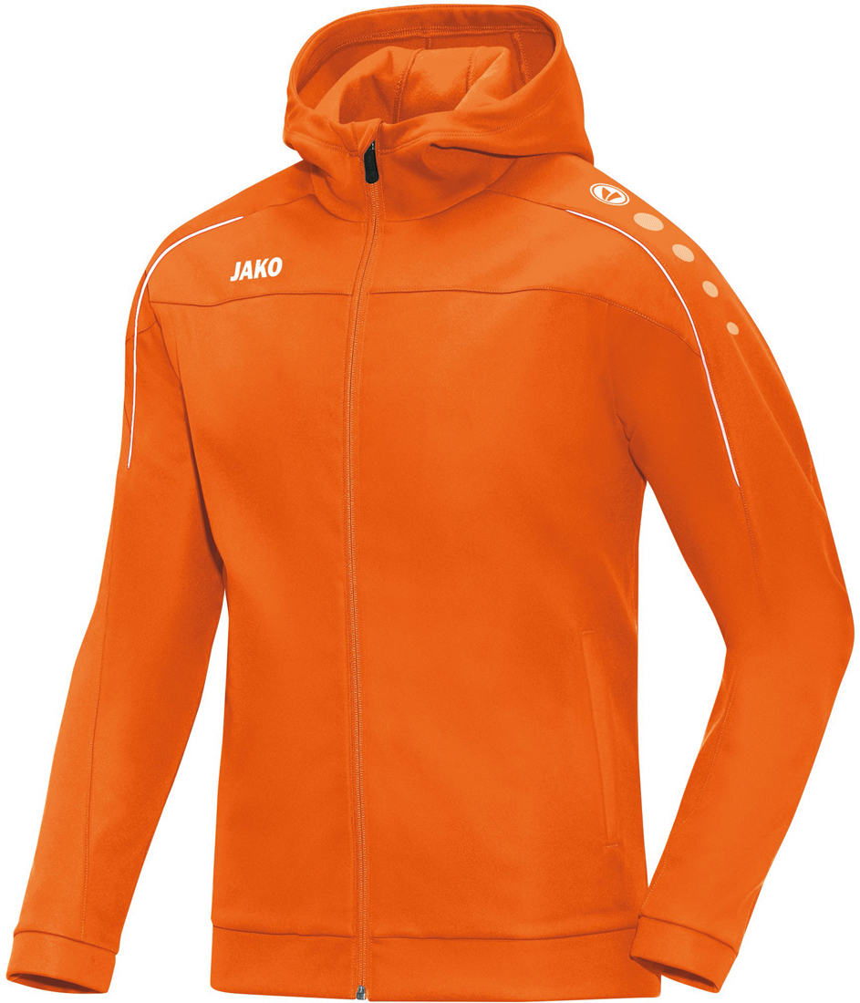 Jako Classico Damen Kapuzenjacke neonorange