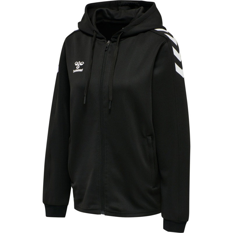 Hummel Hmlcore XK Poly Zip Hood Sweat Woma black
