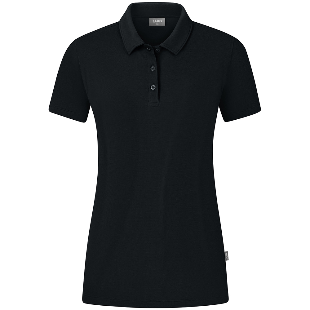 Jako Damen Polo Organic Stretch schwarz