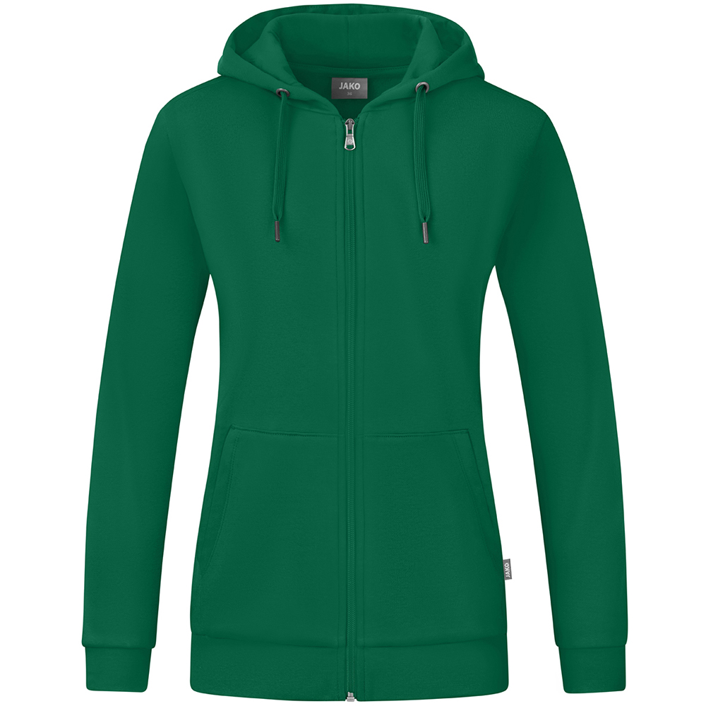 Jako Damen Kapuzenjacke Organic grün