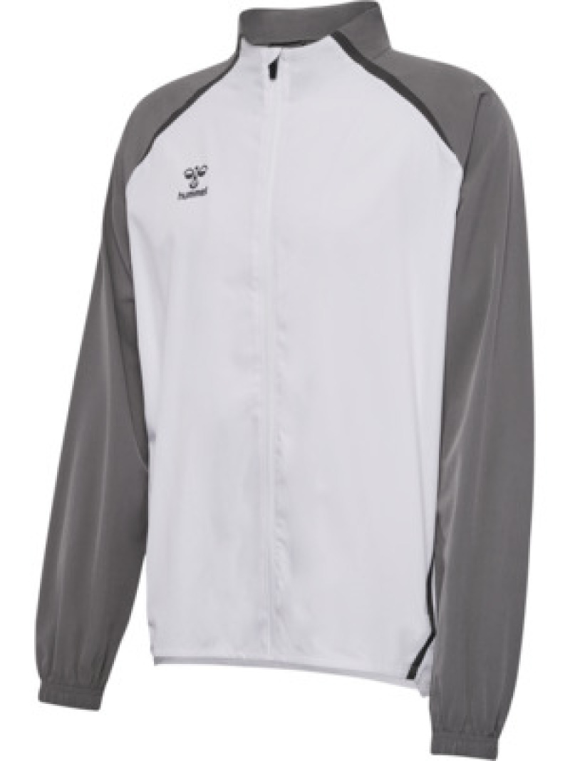 Hummel hmlLEAD 2.0 WOVEN JACKET white/steel gray