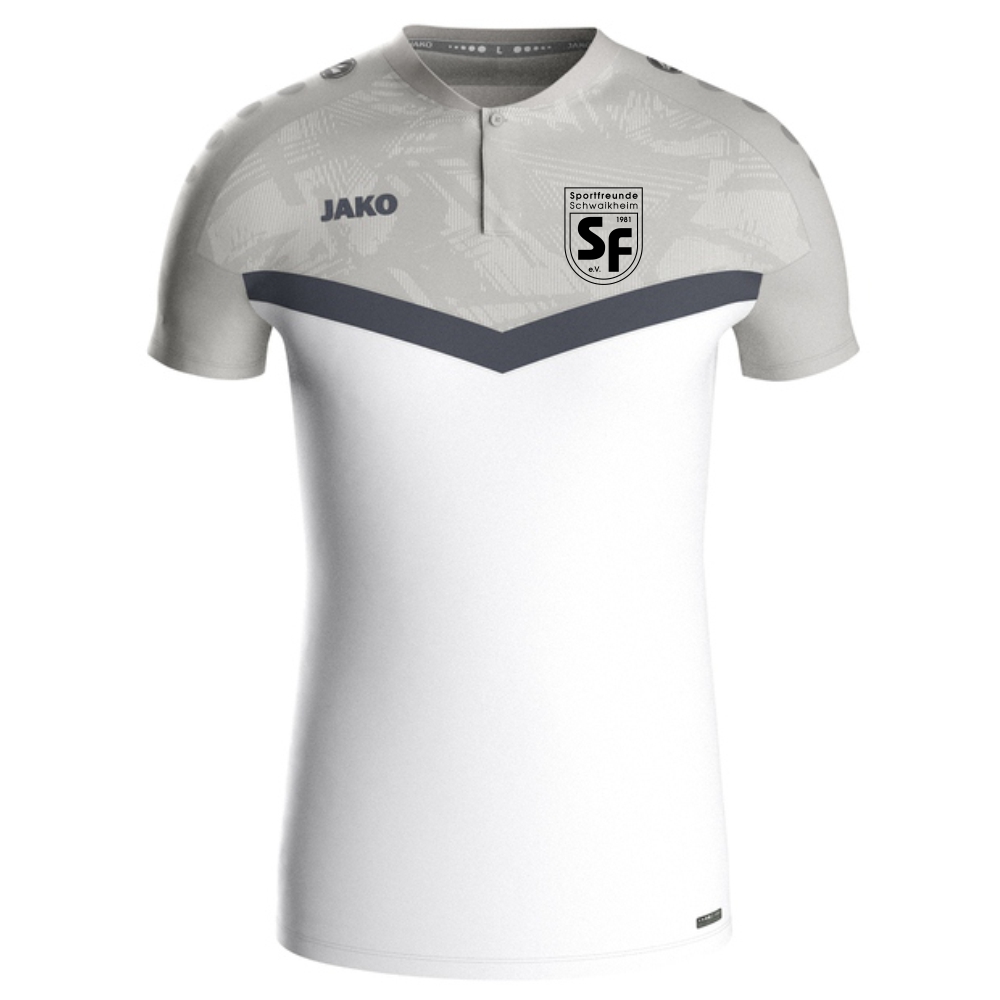 SF Schwaikheim Jako Polo Iconic weiß/soft grey/anthra light