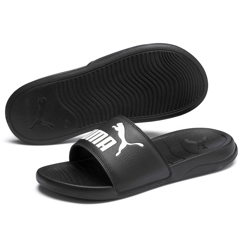 Puma Badesandale Popcat 20 schwarz-weiß