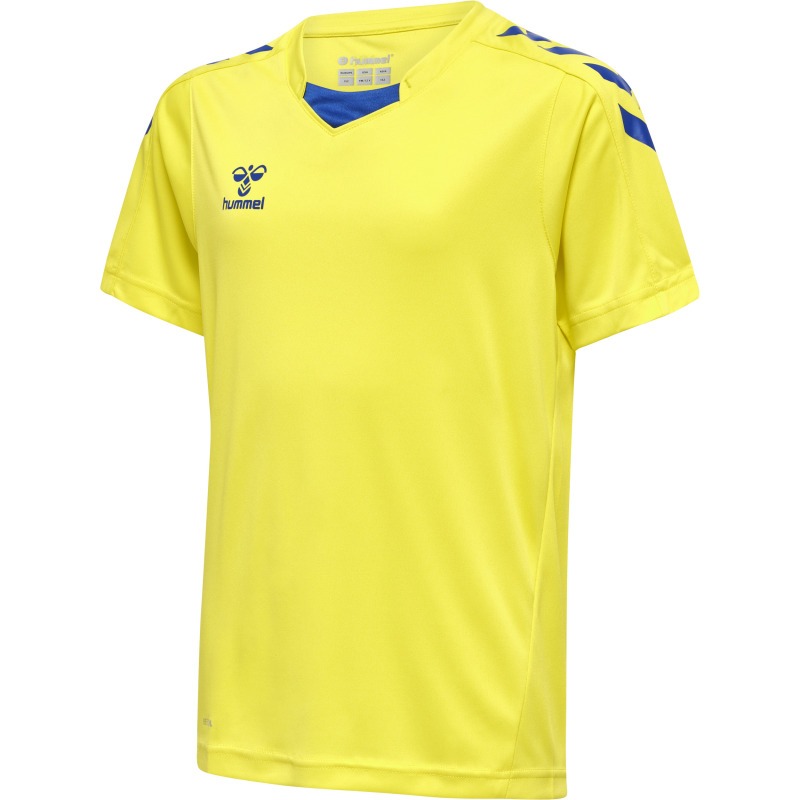 Hummel Hmlcore XK Poly Jersey S/S Kids blazing yellow/true blue