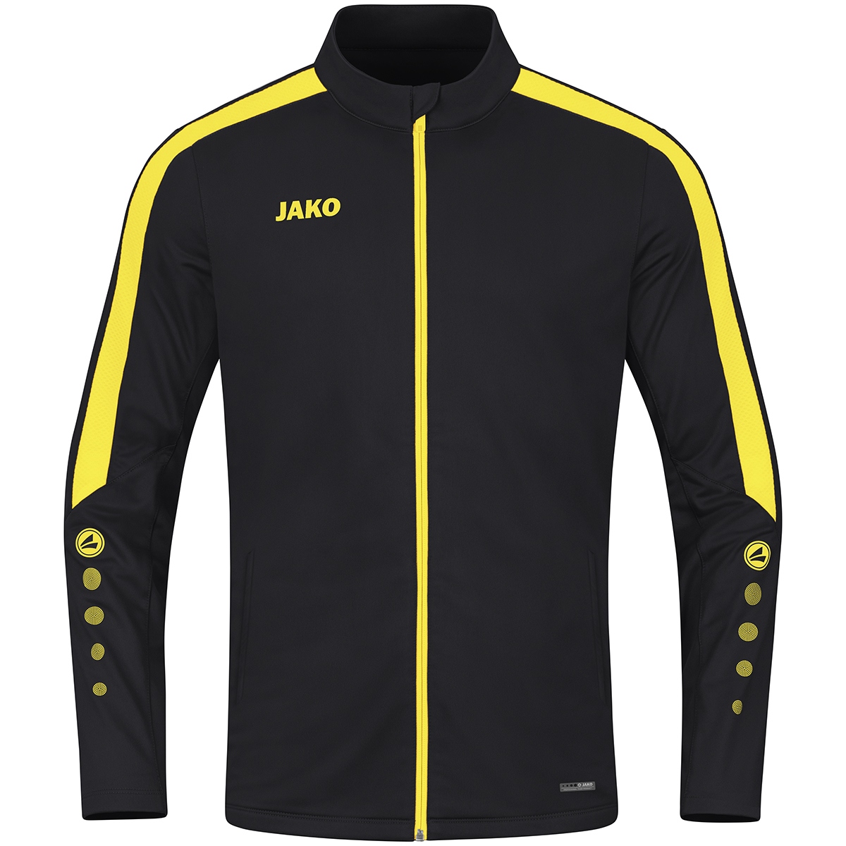 Jako Kinder Polyesterjacke Power schwarz/citro