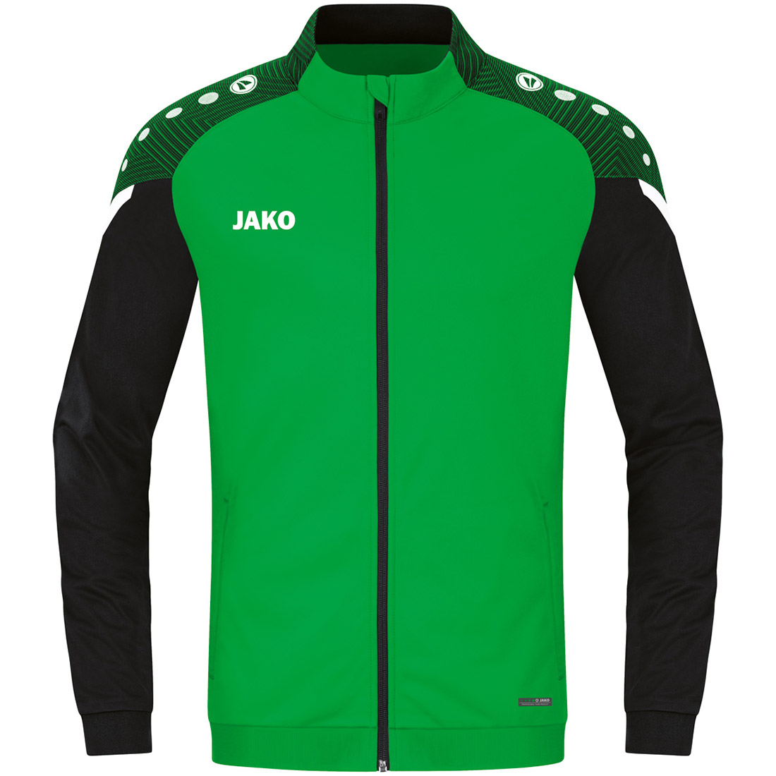 Jako Kinder Polyesterjacke Performance grün-schwarz