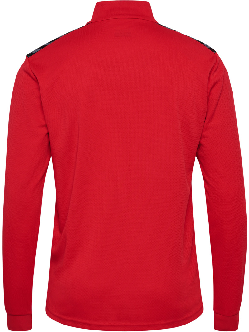 Hummel Hmlauthentic 24 PL Herren Sweatshirt mit kurzem Reißverschluss rot