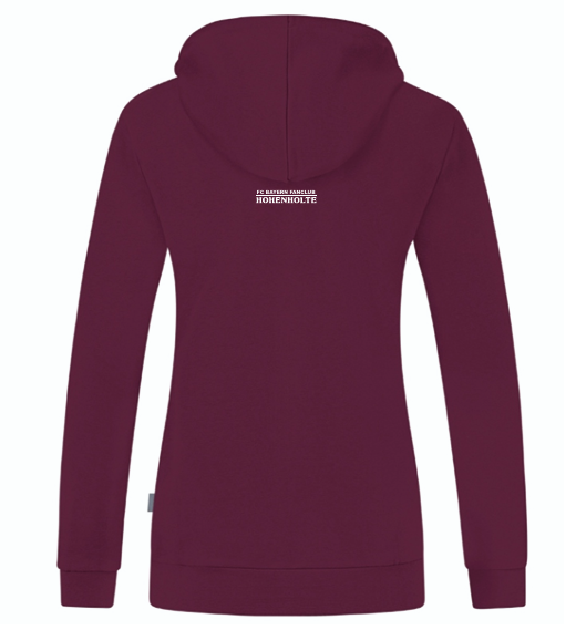 FC Bayern Fanclub Hohenholte Kapuzenjacke Organic Damen maroon