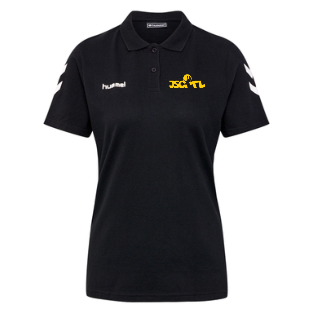 JSG Tecklenburger Land Go Cotton Damen Polo schwarz-weiß