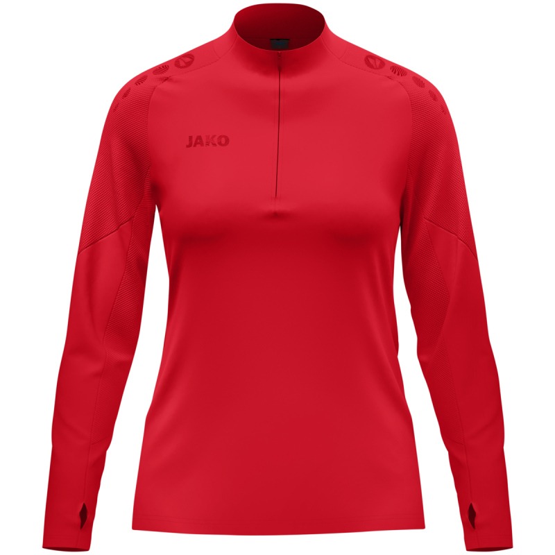 Jako Damen Ziptop Light Flow Damen rot