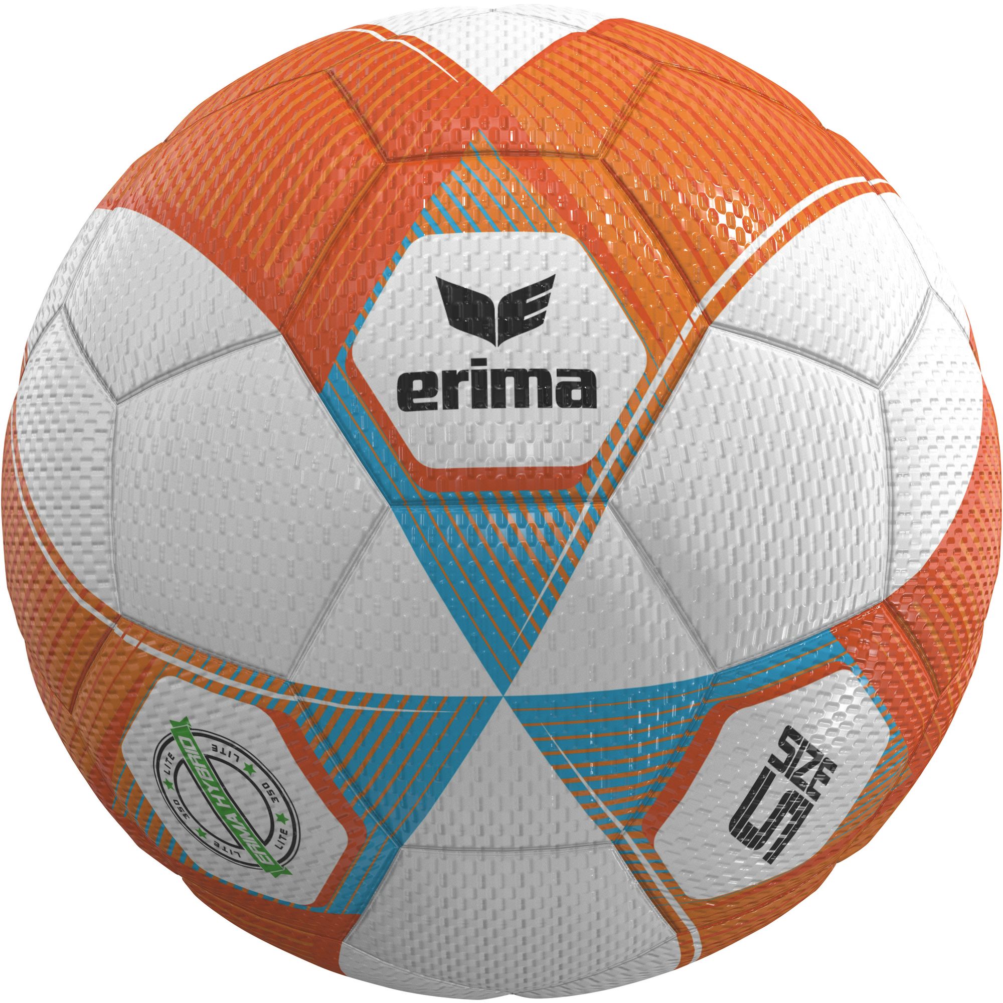 Erima Trainingsball Jugend Hybrid Lite 350 neon orange/curacao | Größe 5
