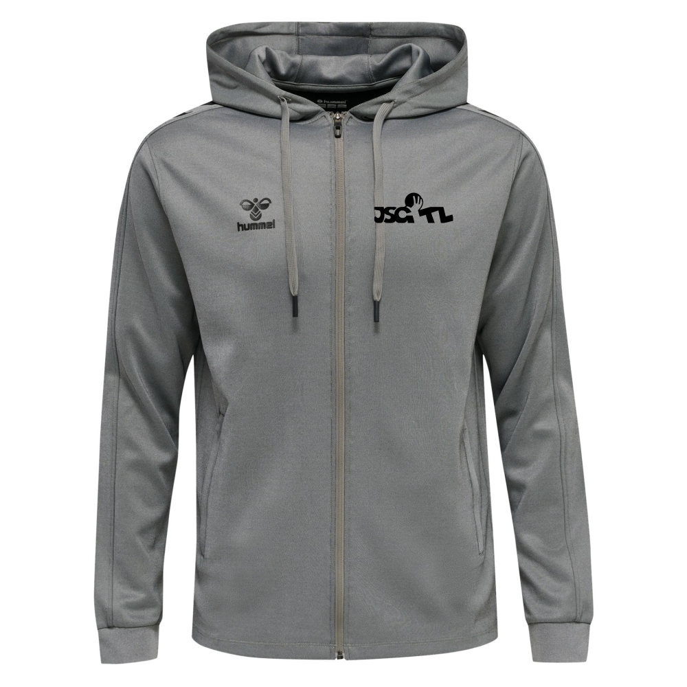JSG Tecklenburger Land Core XK Kinder Poly Zip Hood Sweat anthrazit-schwarz