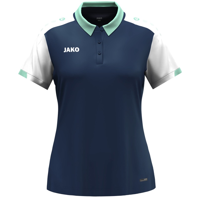 Jako Damen Polo Dynamic Damen marine-weiß-minze