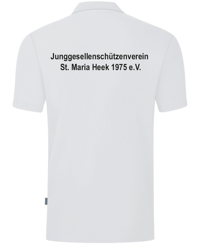 JSV Heek Polo Organic weiß Schütze