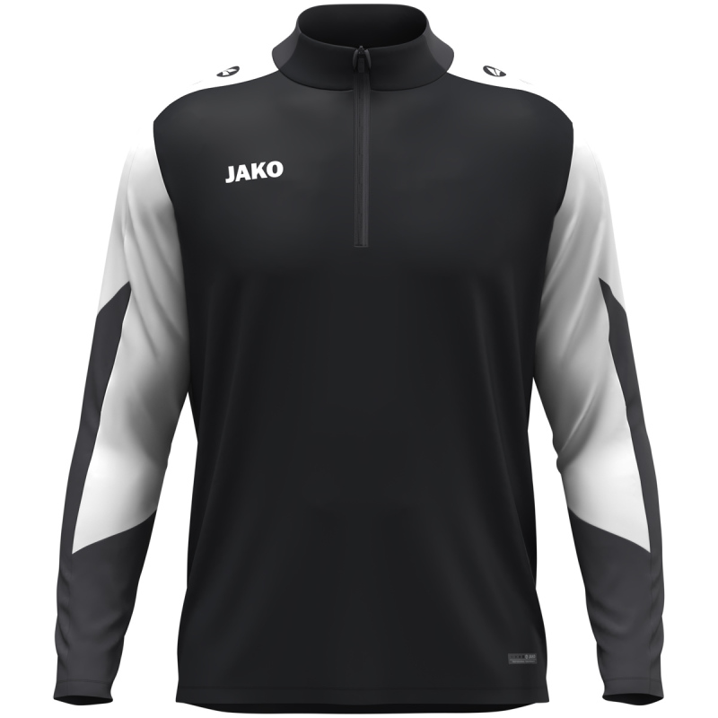 Jako Kinder Ziptop Dynamic schwarz-weiß-anthrazit