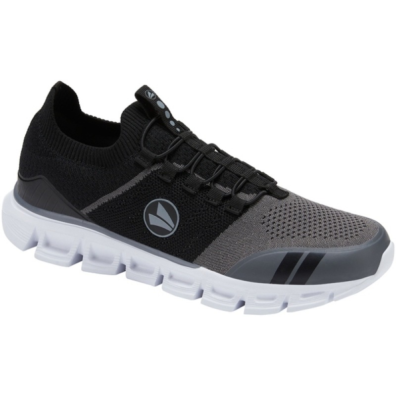 Jako Herren Sneaker Premium Knit charcoal/jet black
