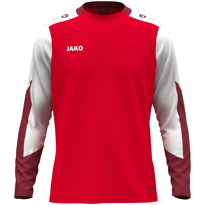 Jako Kinder Longsleeve Dynamic rot-weiß-dunkelrot
