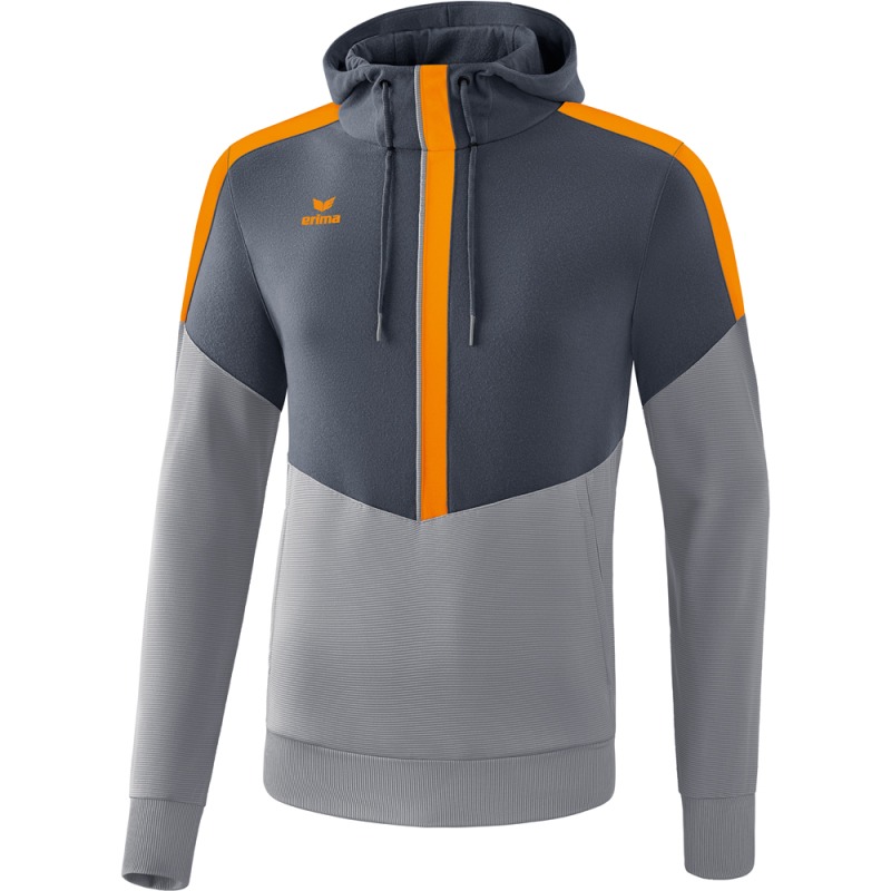 Erima Kinder Hoodie Squad grau-orange