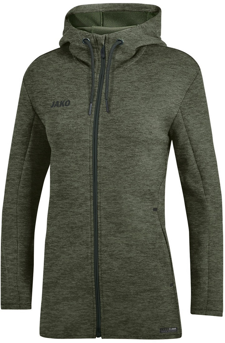 Jako Premium Basics Kapuzenjacke khaki meliert