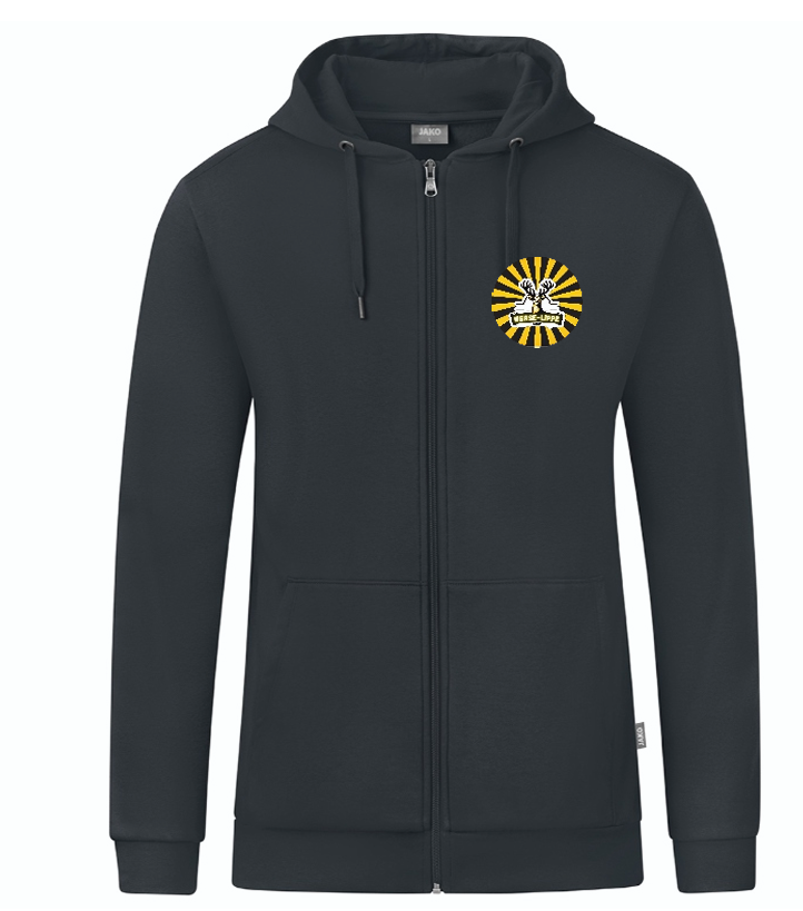 Werse Lippe Crew Kapuzenjacke Organic grau