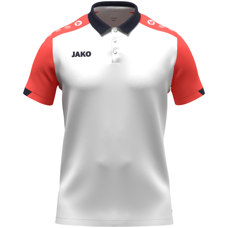 Jako Polo Dynamic weiß-coral-marine