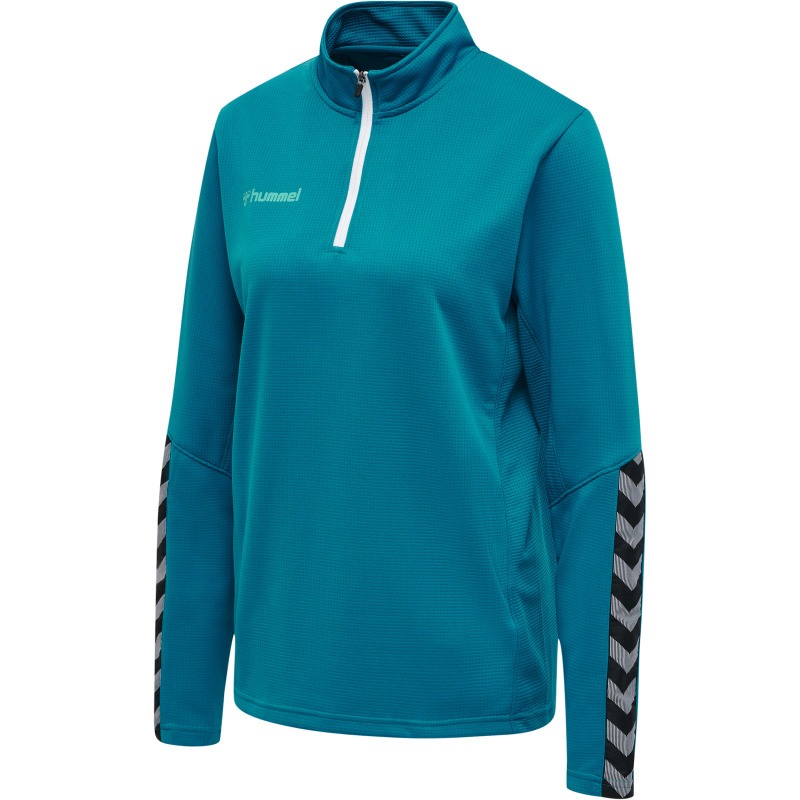 Hummel Hmlauthentic 24 Half Zip Sweatshirt Woman celestial