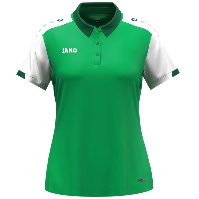 Jako Damen Polo Dynamic Damen grün-weiß-dunkelgrün