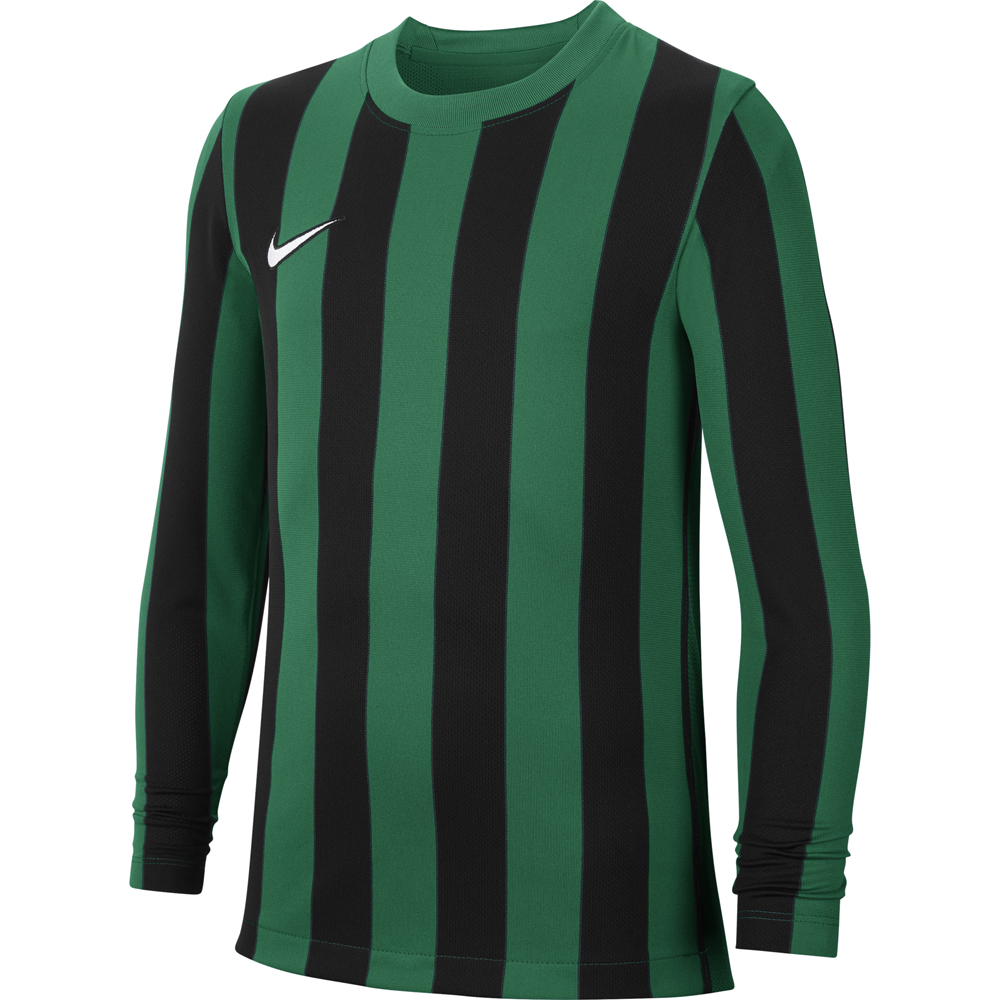 Nike Kinder Langarm Trikot Striped Division IV grün-schwarz