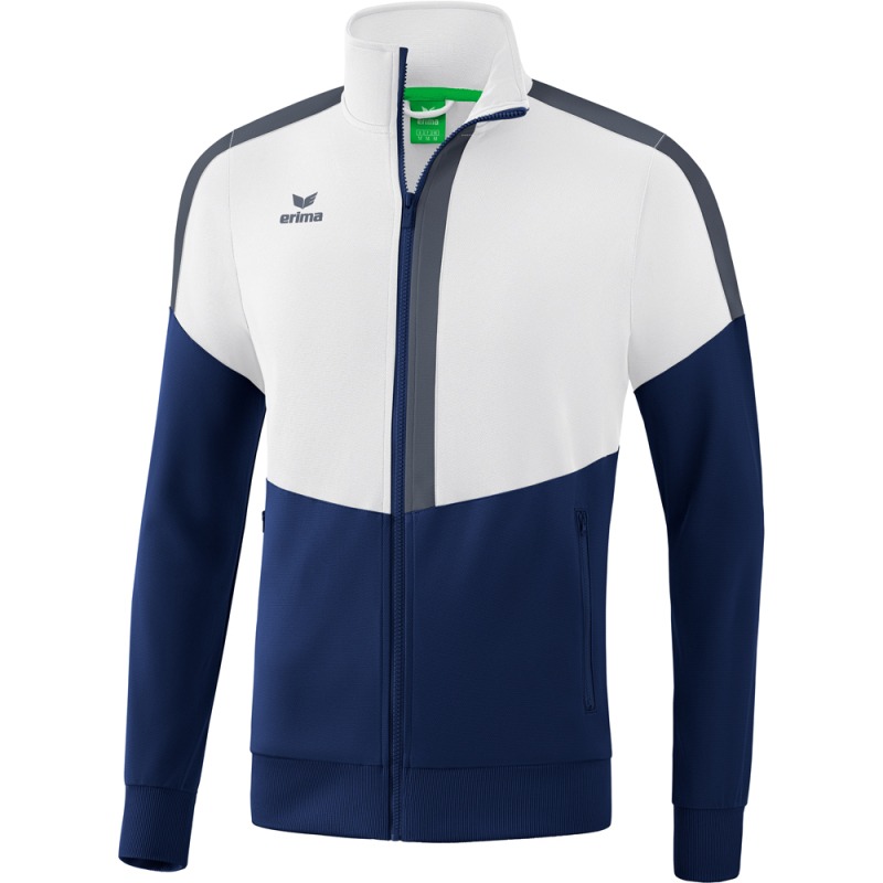 Erima Kinder Trainingsjacke Squad weiß-blau-grün