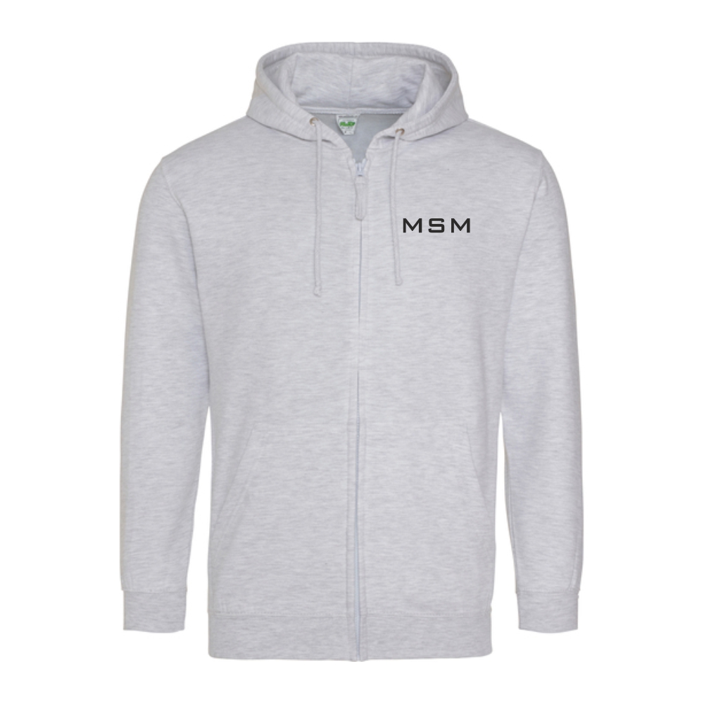 MSM Sweatjacke hellgrau