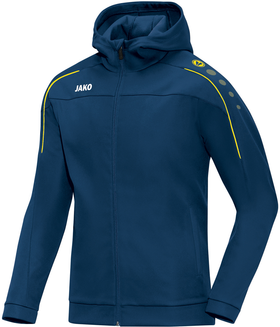 Jako Classico Damen Kapuzenjacke nightblue-citro