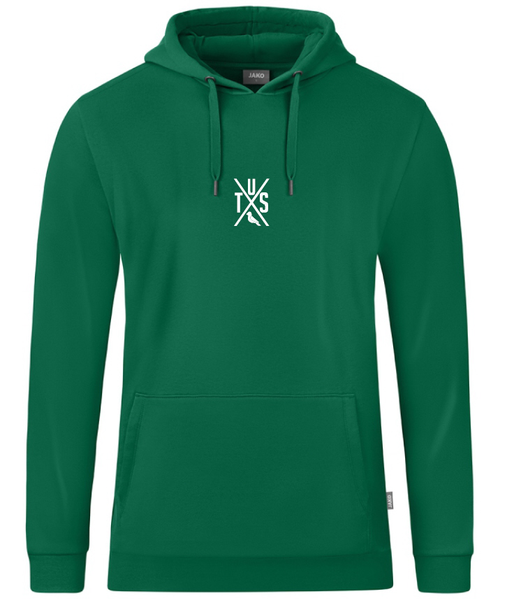 TuS Velen Hoodie Organic inkl. TusX Wappen Brust grün