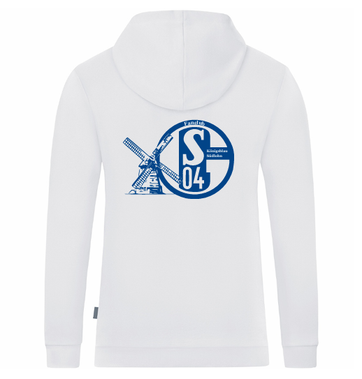 S04 Fanclub Südlohn Kapuzensweat Organic weiß