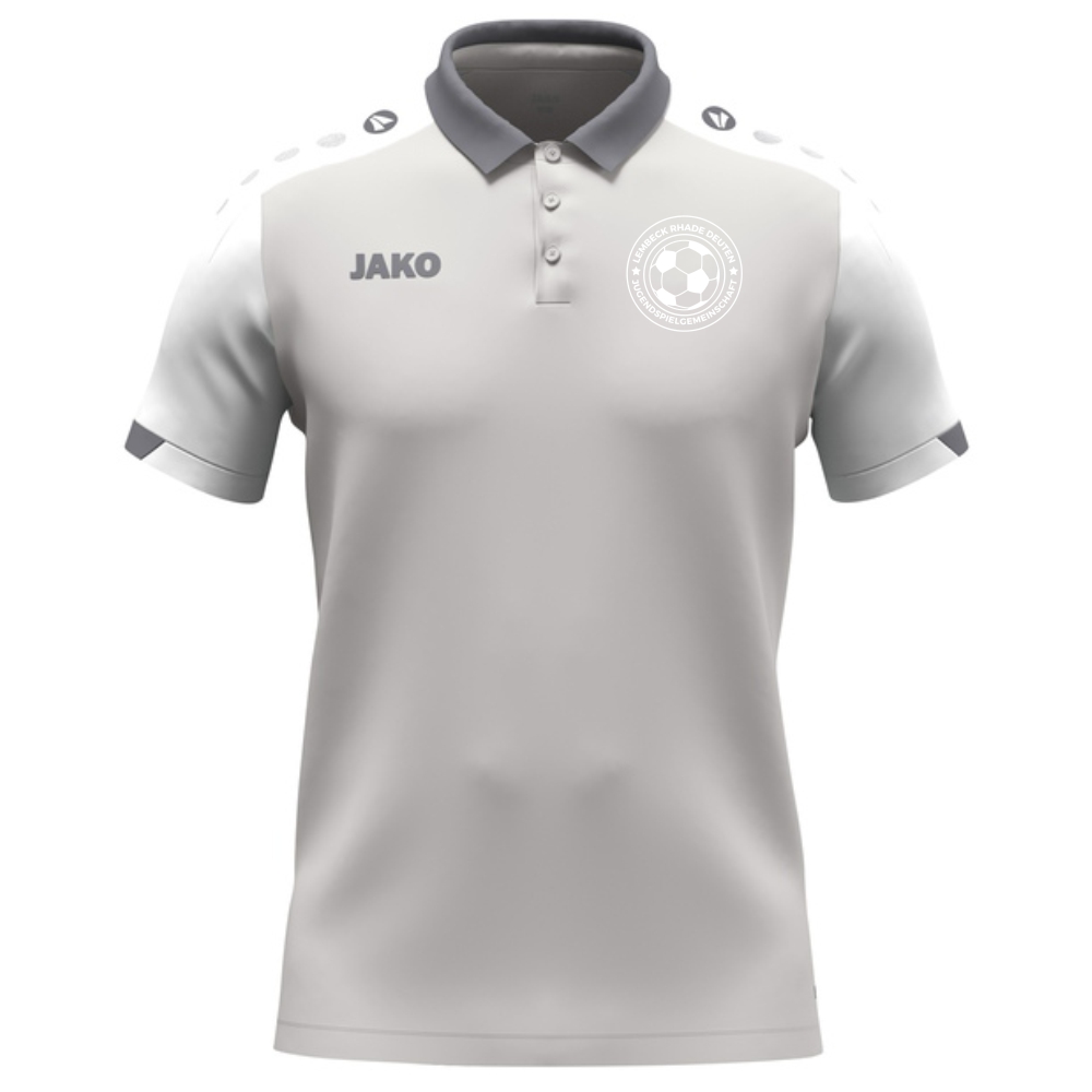 JSG Lembeck Rhade Deuten Kinder Polo Dynamic hellgrau-weiß