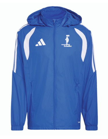 S04 Fanclub Asbeck auf Schalke Windbreaker Tiro 26 blau