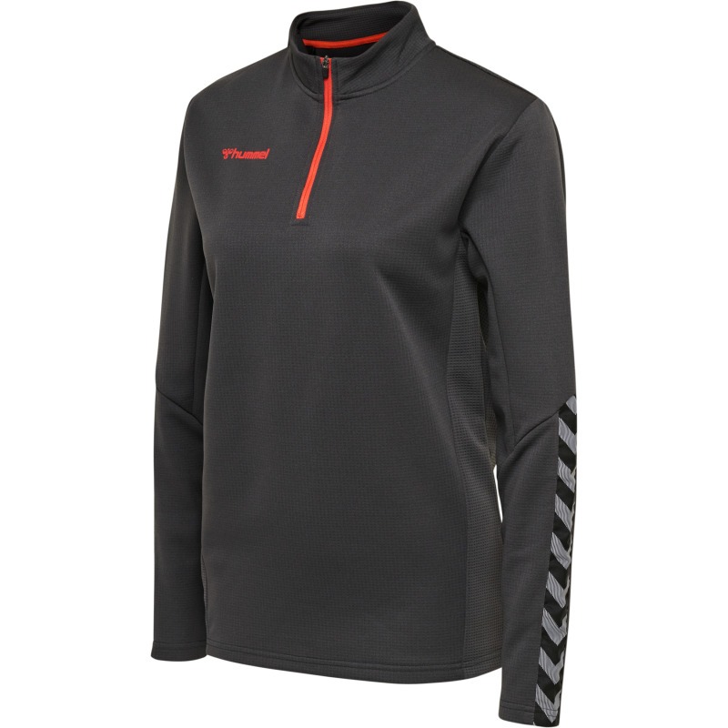 Hummel Hmlauthentic 24 Half Zip Sweatshirt Woman asphalt