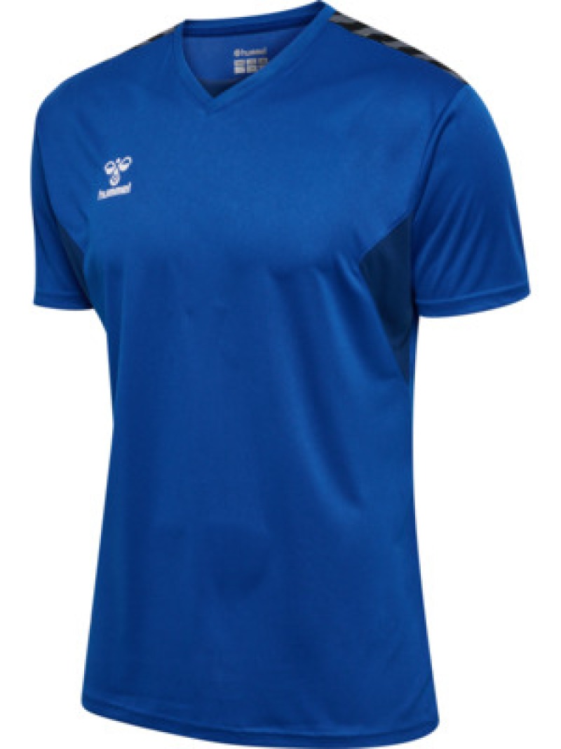 Hummel Hmlauthentic 24 PL Herren Jersey S/S blau