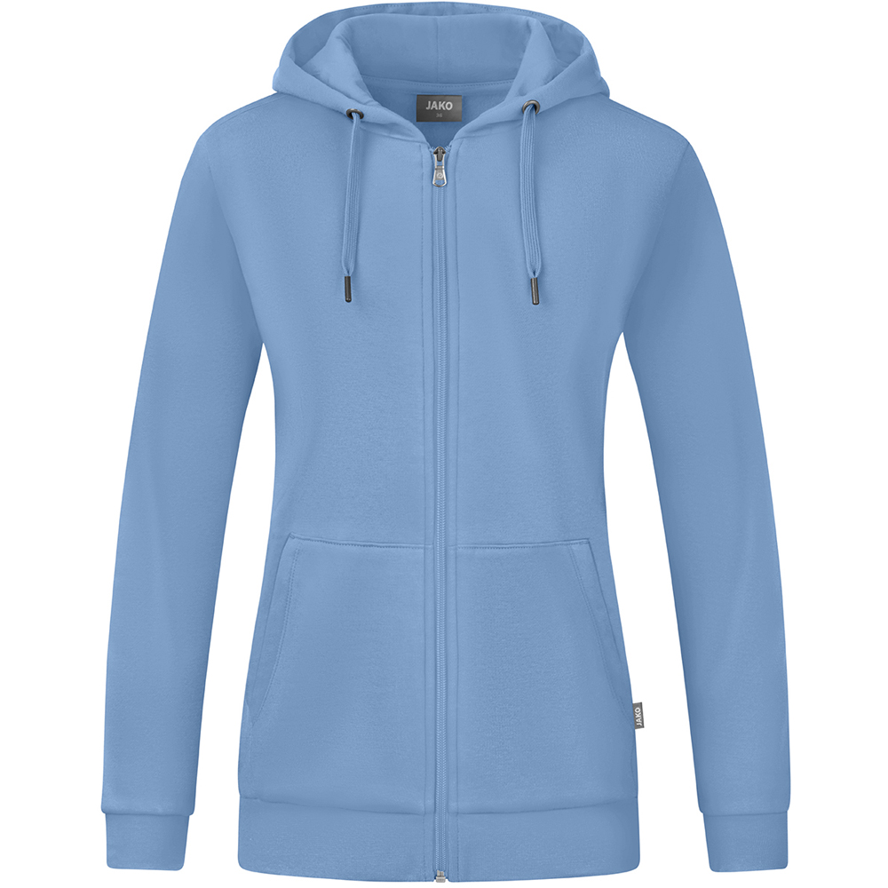 Jako Damen Kapuzenjacke Organic blau