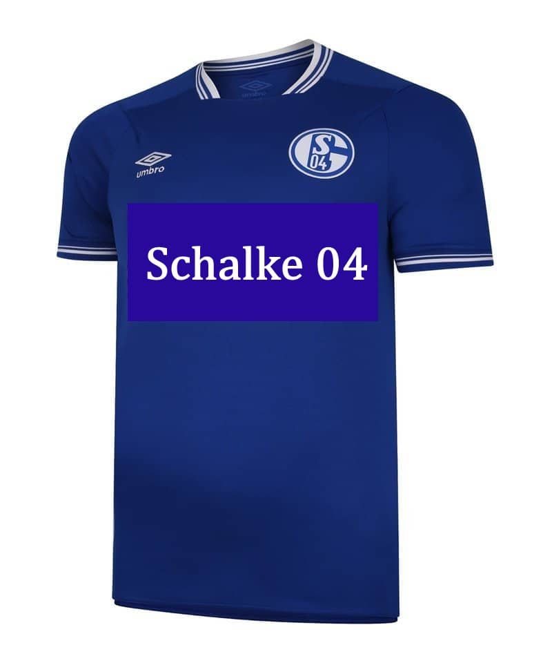 Umbro Jungen S04 Schalke Third Fußball Trikot Schwarz Größe 146 